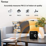 Temtop M10 Air Quality Tester Rechargeable AQI Monitor HCHO TVOC AQI PM2.5 Real Time Monitor - Temtop