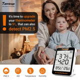 Temtop S1 Indoor Air Quality Monitor AQI PM2.5 Temperature Humidity Detector for Home, Office or School