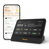 Temtop M100 2nd WiFi Air Quality Monitor – 7" Touch Screen Indoor CO2, PM2.5, PM10, TVOC, Temperature & Humidity Detector, Smart Multi-Room Air Analyzer with LoRa Expansion