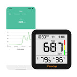 Temtop 3 in 1 CO2 Monitor C10 Indoor Air Quality Monitor For Temperature, Humidity and CO2 - Temtop