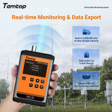 Temtop Aerosol Dust Monitor PM1.0, PM2.5, PM4.0, PM10,TSP, Handheld PM Sensor, PMD 351 - Temtop