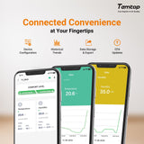 Temtop Indoor Thermometer T1, Bluetooth Room Temperature Monitor Indoor Temperature Humidity Monitor - Temtop