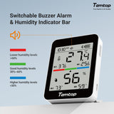 Temtop Indoor Thermometer T1, Bluetooth Room Temperature Monitor Indoor Temperature Humidity Monitor - Temtop