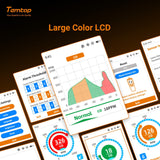 Temtop LKC - 1000C Portable CO Detector with TFT Color LCD Screen, USB Data Export, Calibration, and Adjustable Alarm Threshold - Temtop