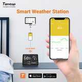 Temtop M100 8 in 1 Air Quality Monitor AQI Sensor For CO2 PM2.5 PM10 Temperature Humidity Meter - Temtop