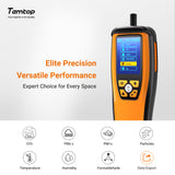 Temtop M2000 2nd CO2 Detector Air Quality MonitorCO2 Meter PM2.5 PM10 Detector HCHO Tester Data Export air quality meter CO2 Alarm- Temtop
