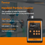 Temtop PMD 371 Portable Dust Monitor Handheld Air Particle Counter Indoor/Outdoor Air Quality Assessments, Data Export - Temtop