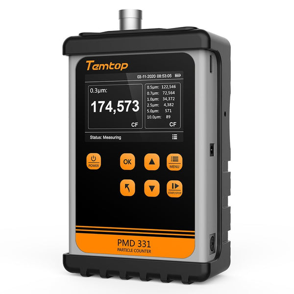 Temtop Air Quality Handheld Particle Counter 7 Channels 0.3μm 0.5μm 0.7μm 1μm 2.5μm 5μm 10μm PMD 331