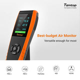 Temtop LKC-1000E AQI Monitor PM2.5 PM10 Formaldehyde Temp Humidity AQI Detector - Temtop