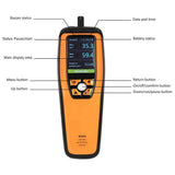Temtop M2000 2nd Generation handheld co2 meter Air Quality Monitor for PM2.5 PM10 Particles CO2 HCHO Temperature Humidity Settable Audio Alarm Data Export Recording Curve Easy Calibration - Temtop