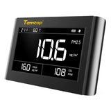 Temtop P1000 CO2 Air Quality Monitor PM2.5 PM10 Tabletop Detector CO2 Monitor- Temtop