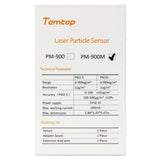 Temtop PM-900M Laser Particle Sensor for PM1.0,PM2.5, PM10 - Temtop