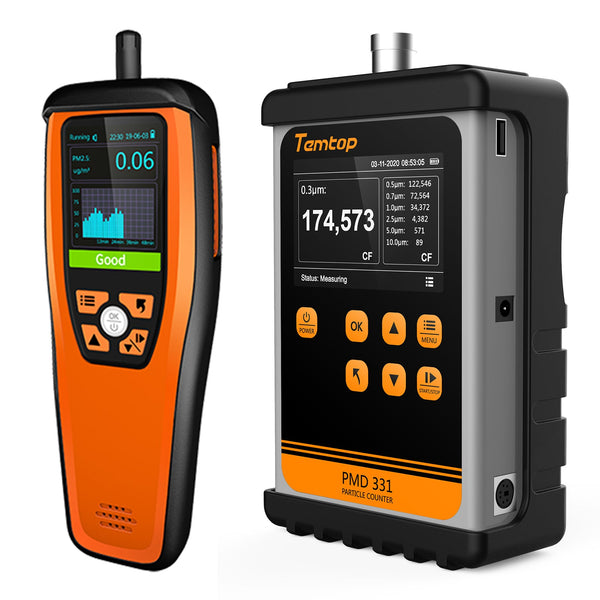 Temtop Particle Counter - Dust Monitoring Equipment for Cleanrooms